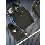 İki İplik Likralı Kapüşonlu Fermuarlı Kanguru Cepli Sweatshirt (Toptan Satış Fiyatı)