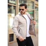 Memori Kumaş Kapüşonlu Erkek Yağmurluk (Toptan Satış) - Görsel 2
