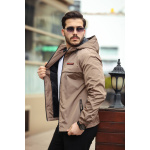 Memori Kumaş Kapüşonlu Erkek Yağmurluk (Toptan Satış) - Görsel 11