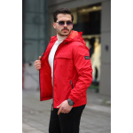 Memori Kumaş Kapüşonlu Erkek Yağmurluk (Toptan Satış) - Görsel 9