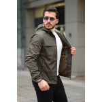 Memori Kumaş Kapüşonlu Erkek Yağmurluk (Toptan Satış) - Görsel 11